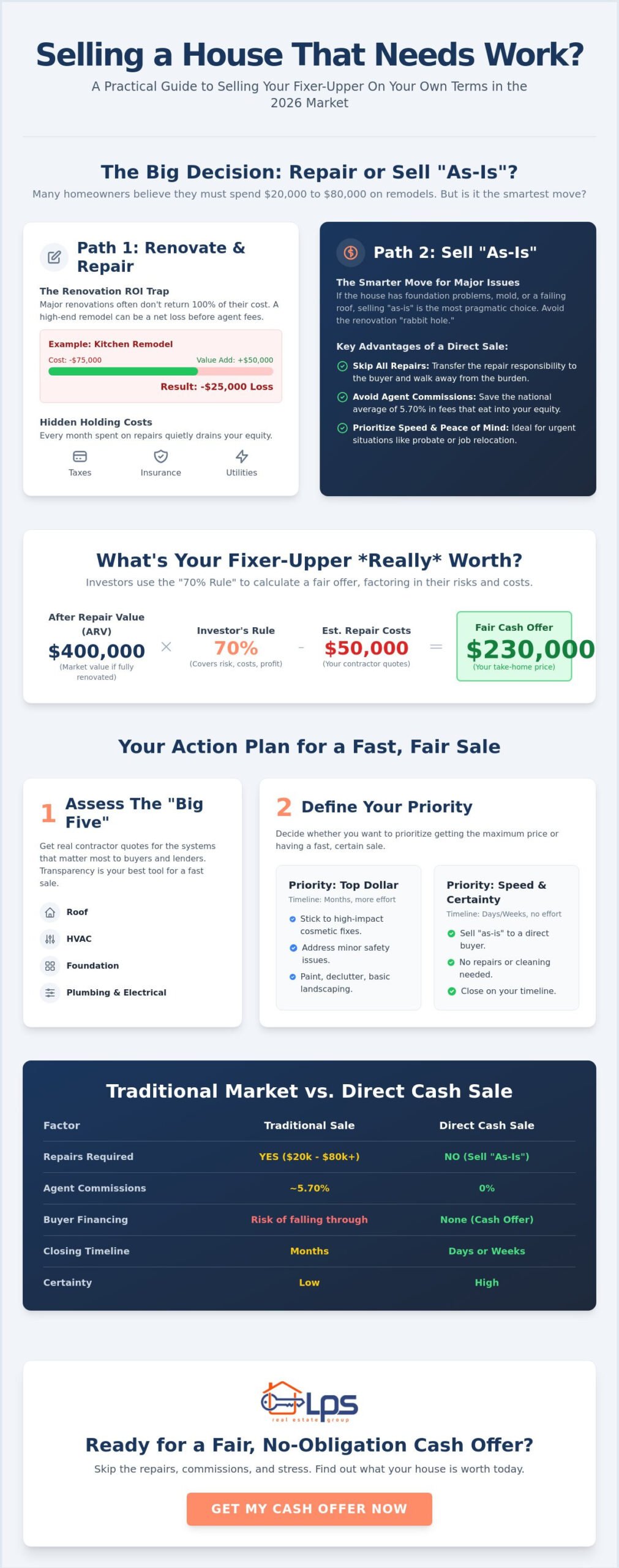 How to Sell a House That Needs a Lot of Work: Your 2026 Guide