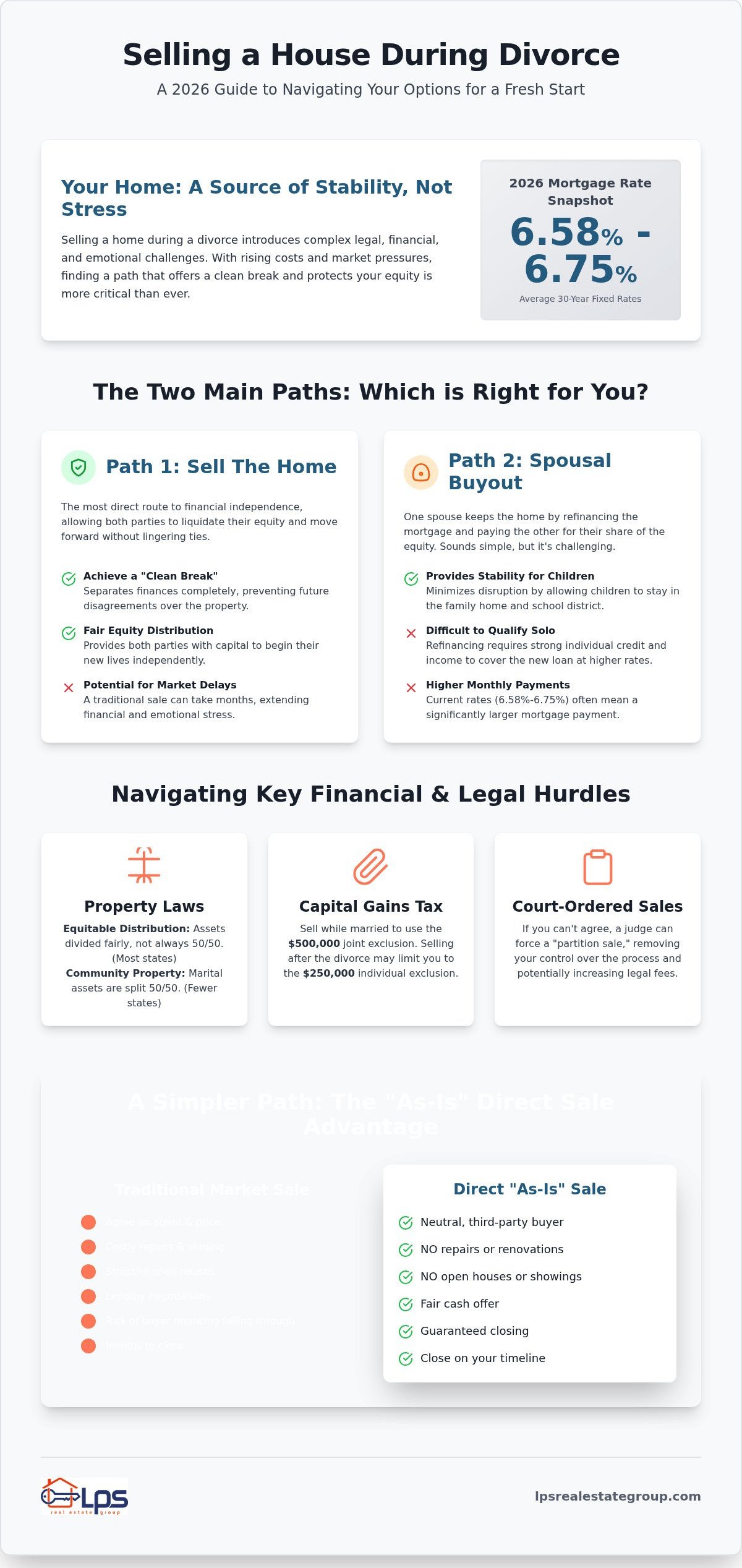Selling Your House During Divorce: A Compassionate 2026 Guide to Navigating Your Options