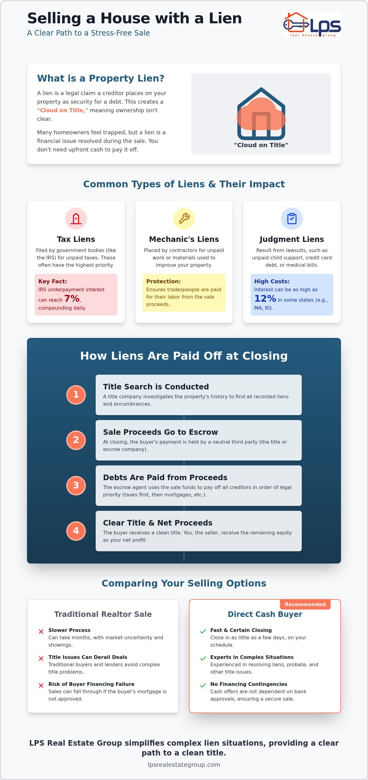 Selling a House with a Lien: A Complete 2026 Guide to Your Options