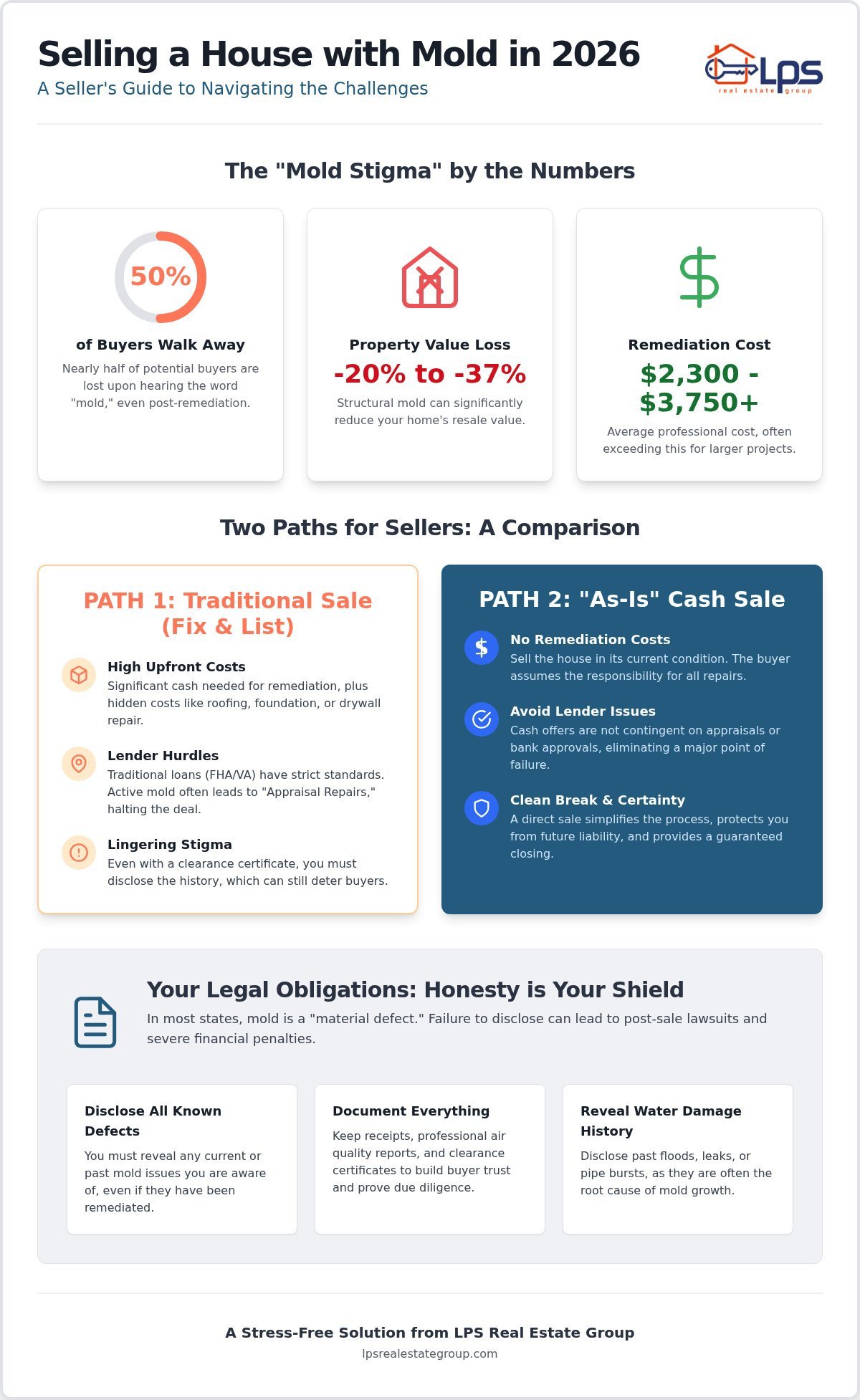 How to Sell a House with Mold Issues: A Stress-Free 2026 Guide
